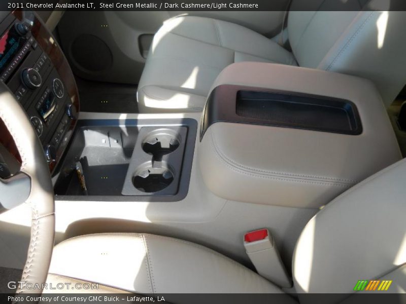 Steel Green Metallic / Dark Cashmere/Light Cashmere 2011 Chevrolet Avalanche LT