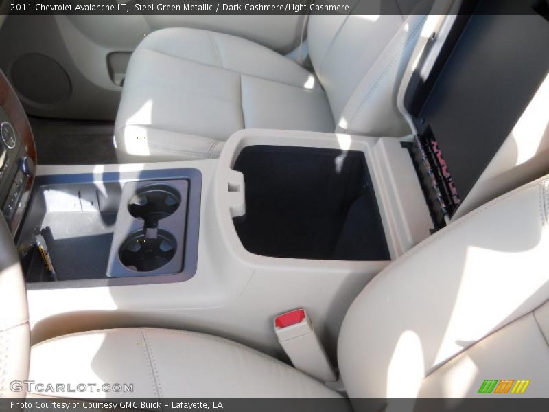 Steel Green Metallic / Dark Cashmere/Light Cashmere 2011 Chevrolet Avalanche LT