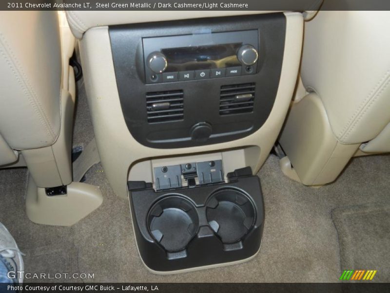 Steel Green Metallic / Dark Cashmere/Light Cashmere 2011 Chevrolet Avalanche LT