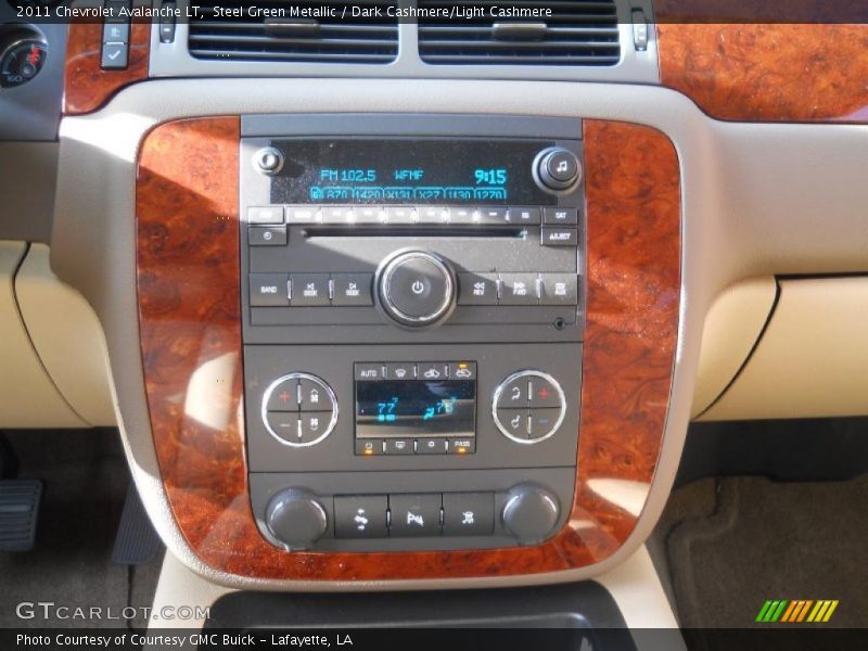 Steel Green Metallic / Dark Cashmere/Light Cashmere 2011 Chevrolet Avalanche LT