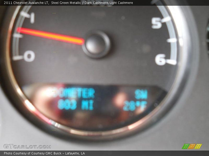 Steel Green Metallic / Dark Cashmere/Light Cashmere 2011 Chevrolet Avalanche LT