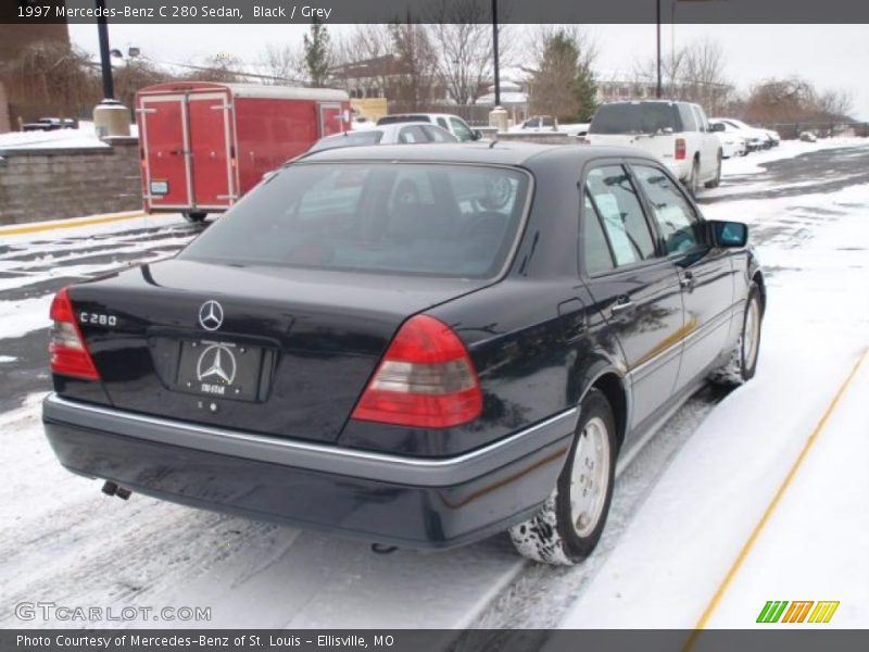 Black / Grey 1997 Mercedes-Benz C 280 Sedan