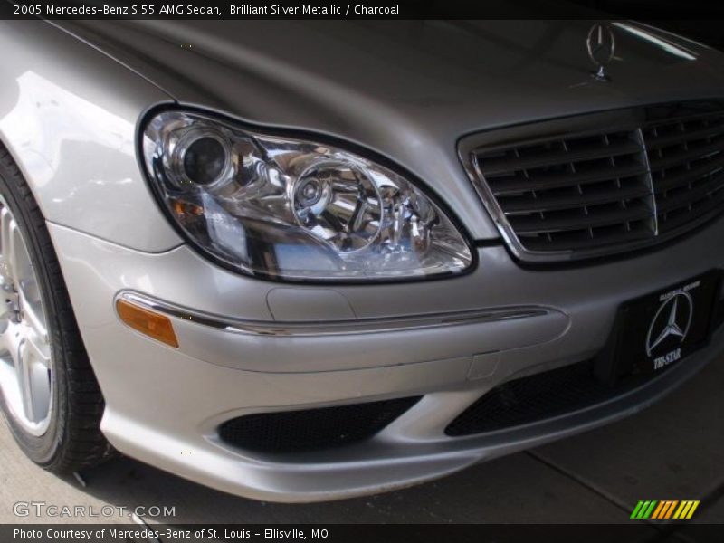 Brilliant Silver Metallic / Charcoal 2005 Mercedes-Benz S 55 AMG Sedan