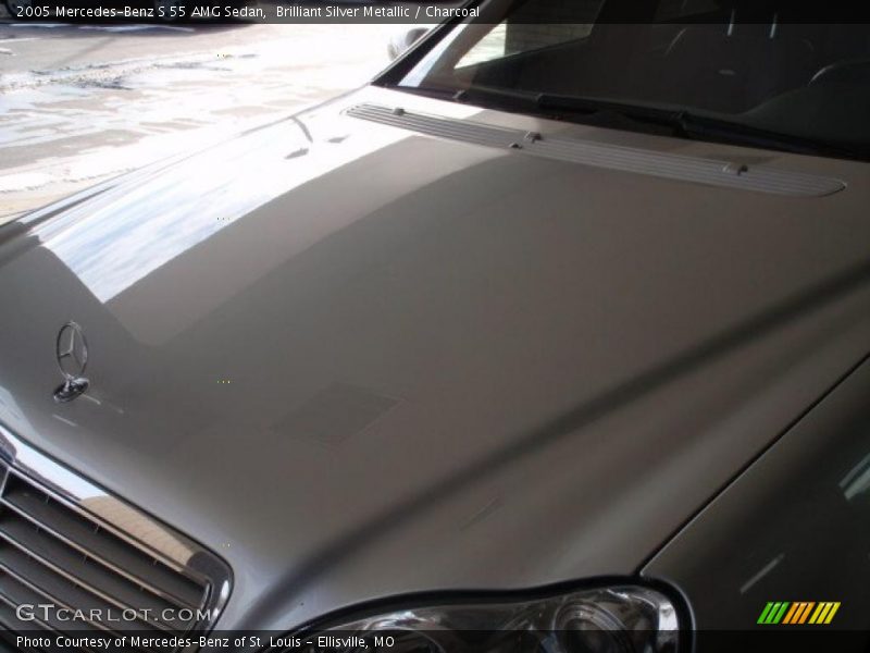 Brilliant Silver Metallic / Charcoal 2005 Mercedes-Benz S 55 AMG Sedan