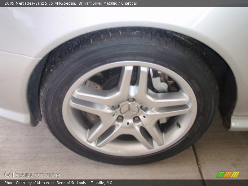Brilliant Silver Metallic / Charcoal 2005 Mercedes-Benz S 55 AMG Sedan
