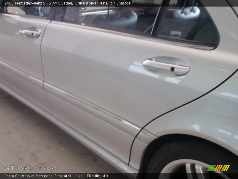 Brilliant Silver Metallic / Charcoal 2005 Mercedes-Benz S 55 AMG Sedan