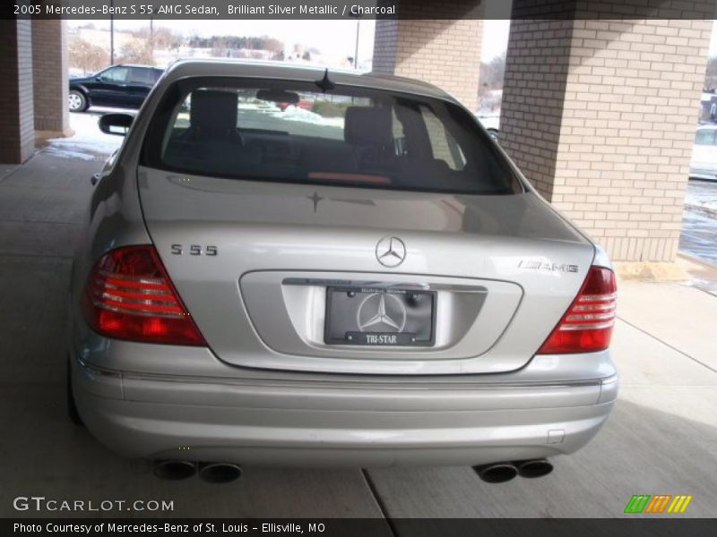 Brilliant Silver Metallic / Charcoal 2005 Mercedes-Benz S 55 AMG Sedan