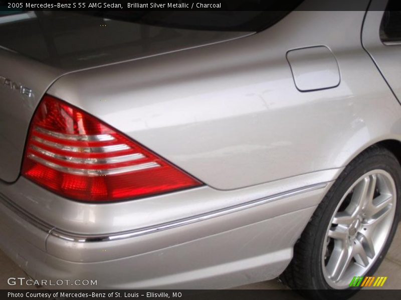 Brilliant Silver Metallic / Charcoal 2005 Mercedes-Benz S 55 AMG Sedan
