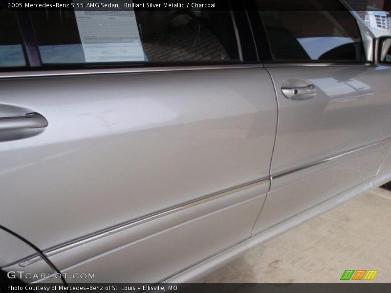 Brilliant Silver Metallic / Charcoal 2005 Mercedes-Benz S 55 AMG Sedan