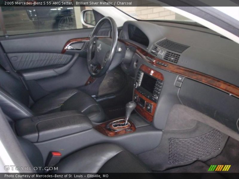 Brilliant Silver Metallic / Charcoal 2005 Mercedes-Benz S 55 AMG Sedan
