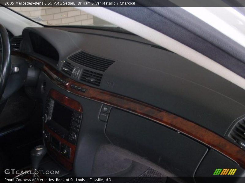 Brilliant Silver Metallic / Charcoal 2005 Mercedes-Benz S 55 AMG Sedan