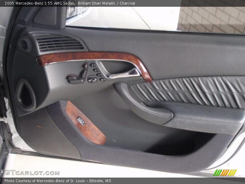 Brilliant Silver Metallic / Charcoal 2005 Mercedes-Benz S 55 AMG Sedan