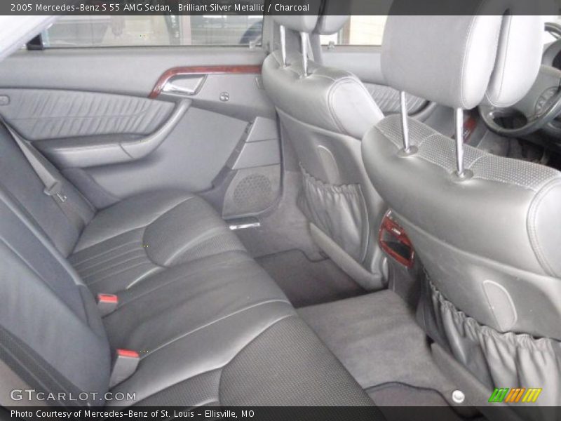 Brilliant Silver Metallic / Charcoal 2005 Mercedes-Benz S 55 AMG Sedan