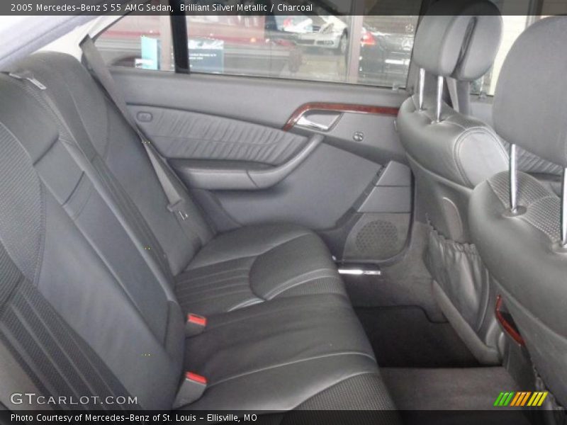 Brilliant Silver Metallic / Charcoal 2005 Mercedes-Benz S 55 AMG Sedan