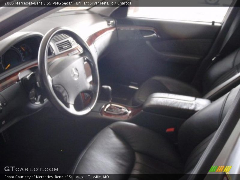 Brilliant Silver Metallic / Charcoal 2005 Mercedes-Benz S 55 AMG Sedan