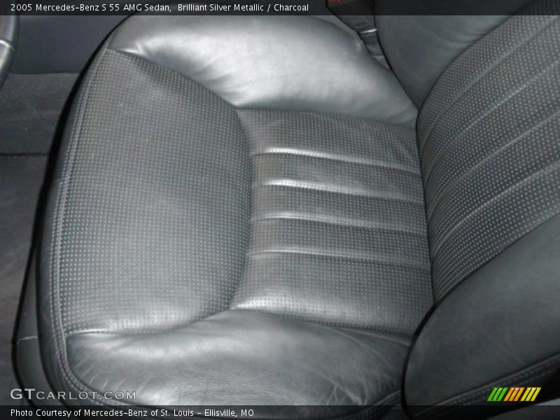 Brilliant Silver Metallic / Charcoal 2005 Mercedes-Benz S 55 AMG Sedan