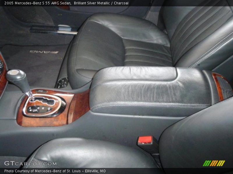 Brilliant Silver Metallic / Charcoal 2005 Mercedes-Benz S 55 AMG Sedan