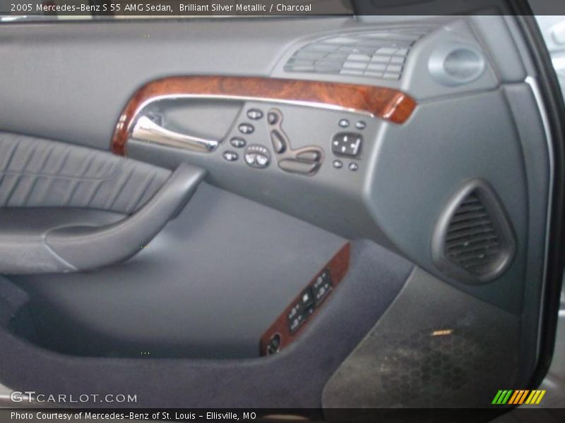 Brilliant Silver Metallic / Charcoal 2005 Mercedes-Benz S 55 AMG Sedan