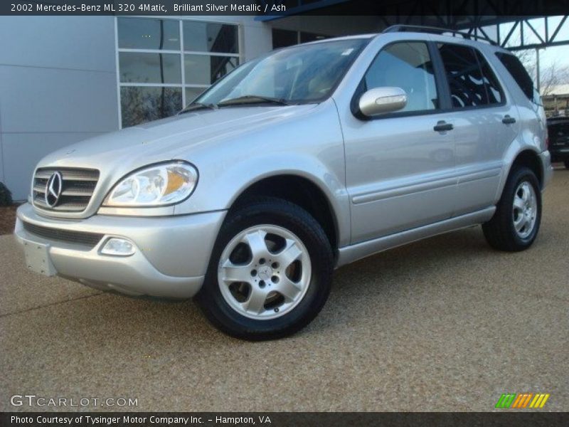 Brilliant Silver Metallic / Ash 2002 Mercedes-Benz ML 320 4Matic