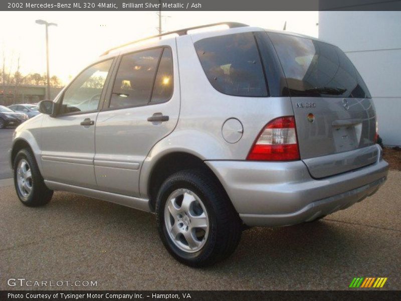 Brilliant Silver Metallic / Ash 2002 Mercedes-Benz ML 320 4Matic