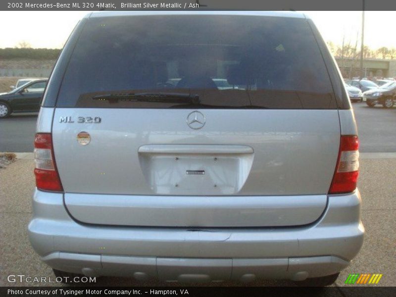 Brilliant Silver Metallic / Ash 2002 Mercedes-Benz ML 320 4Matic