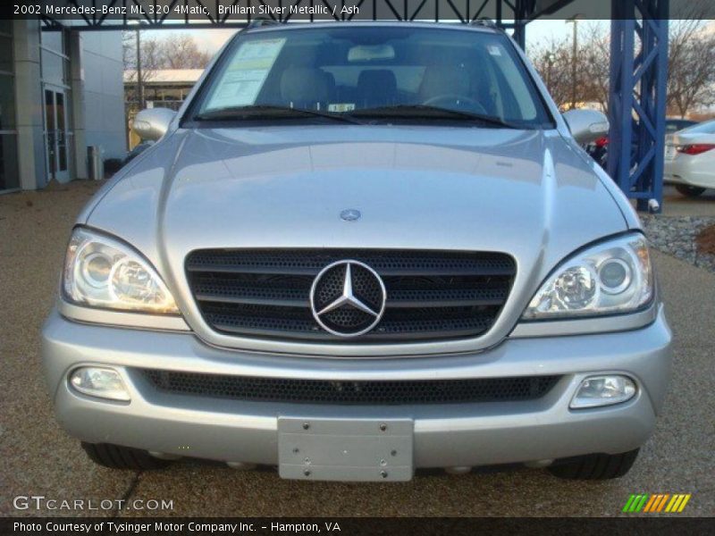 Brilliant Silver Metallic / Ash 2002 Mercedes-Benz ML 320 4Matic