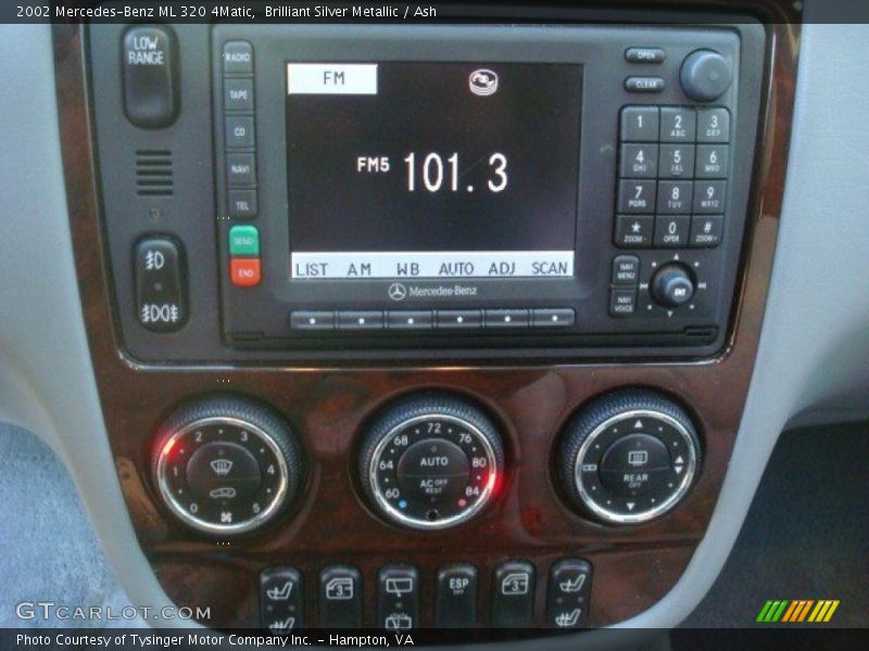 Brilliant Silver Metallic / Ash 2002 Mercedes-Benz ML 320 4Matic