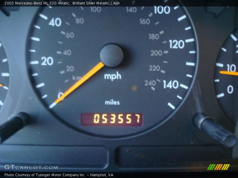 Brilliant Silver Metallic / Ash 2002 Mercedes-Benz ML 320 4Matic