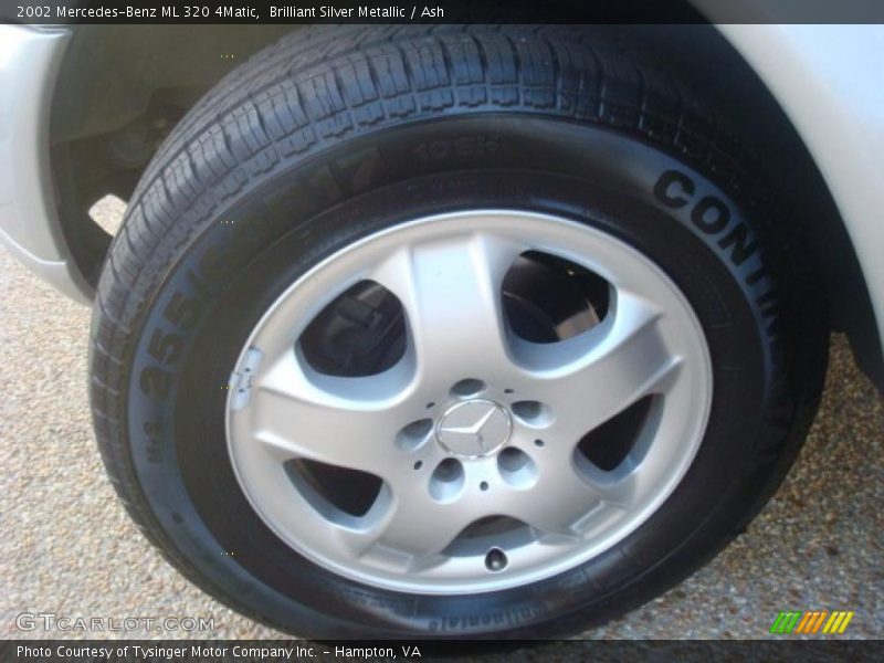 Brilliant Silver Metallic / Ash 2002 Mercedes-Benz ML 320 4Matic