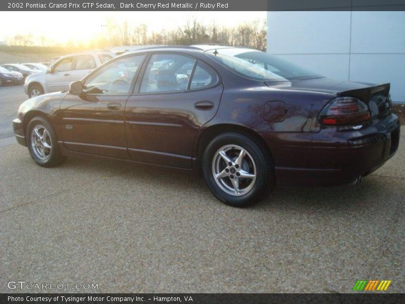 Dark Cherry Red Metallic / Ruby Red 2002 Pontiac Grand Prix GTP Sedan
