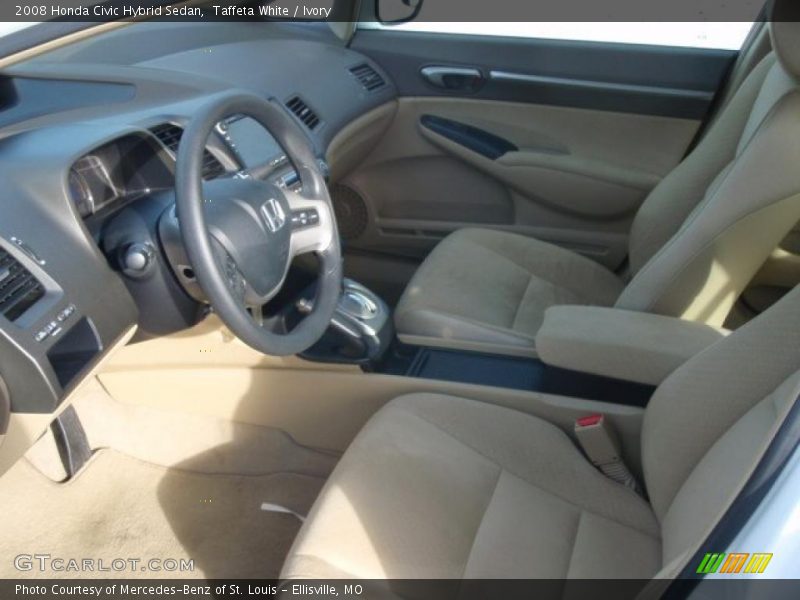 Taffeta White / Ivory 2008 Honda Civic Hybrid Sedan