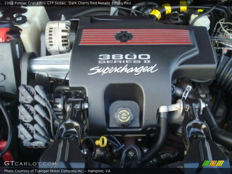  2002 Grand Prix GTP Sedan Engine - 3.8 Liter Supercharged OHV 12V V6