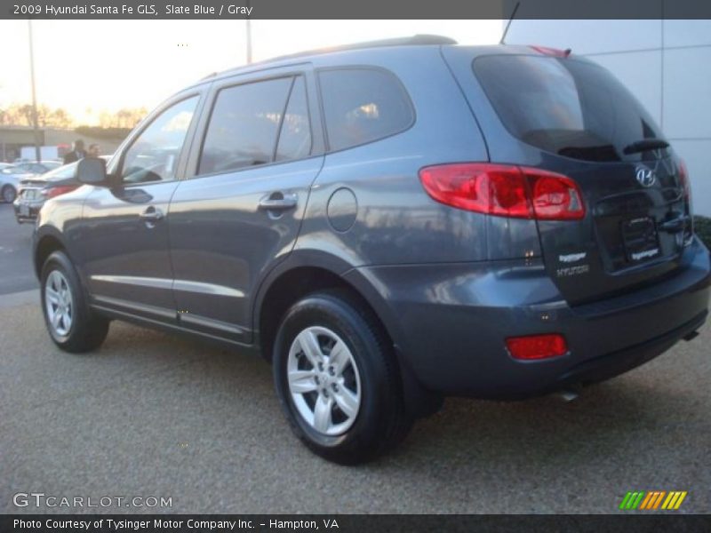 Slate Blue / Gray 2009 Hyundai Santa Fe GLS