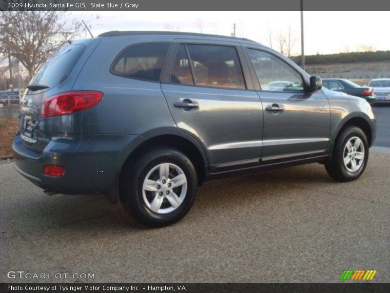 Slate Blue / Gray 2009 Hyundai Santa Fe GLS
