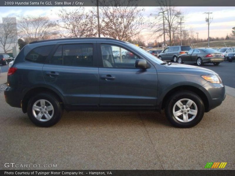 Slate Blue / Gray 2009 Hyundai Santa Fe GLS