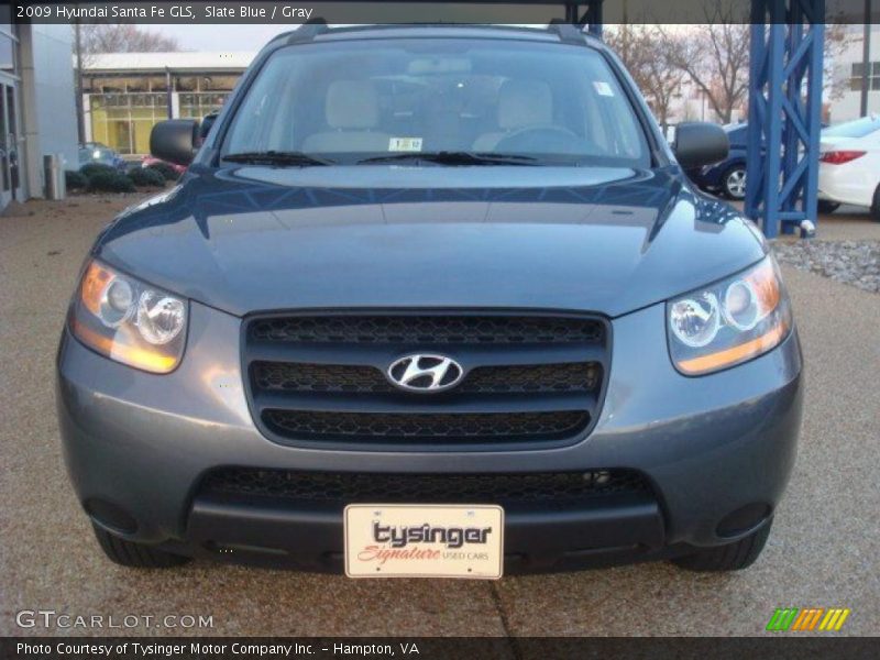 Slate Blue / Gray 2009 Hyundai Santa Fe GLS