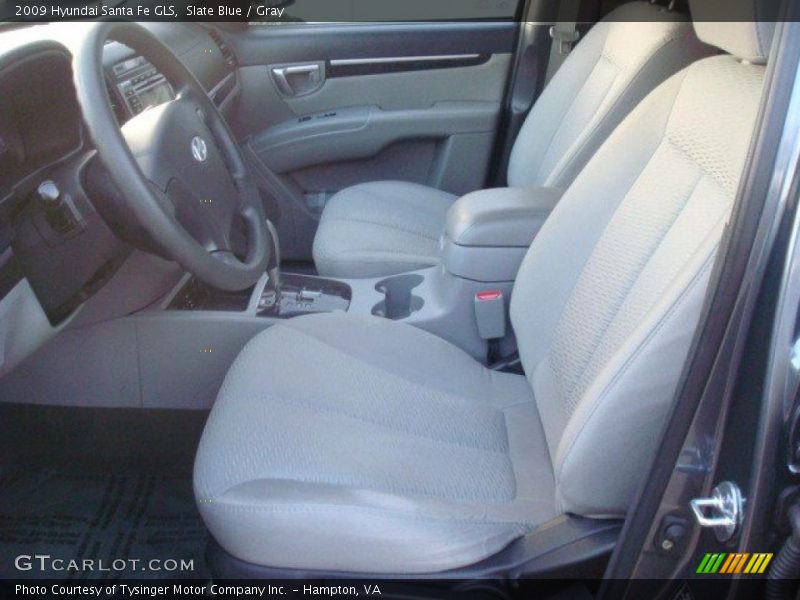 Slate Blue / Gray 2009 Hyundai Santa Fe GLS