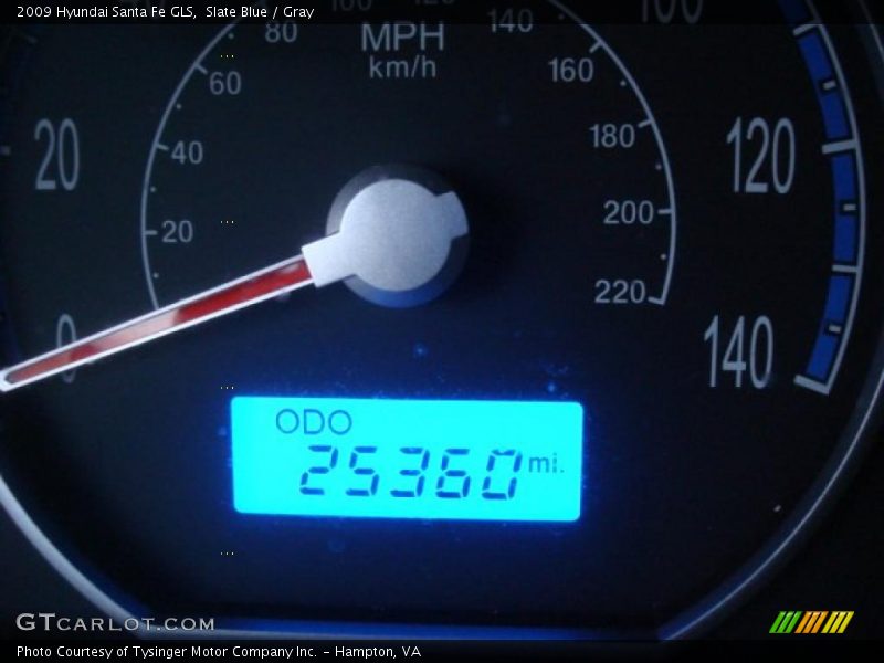 Slate Blue / Gray 2009 Hyundai Santa Fe GLS
