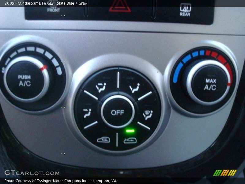 Slate Blue / Gray 2009 Hyundai Santa Fe GLS