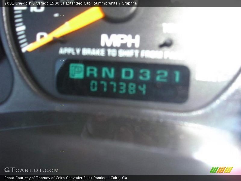 Summit White / Graphite 2001 Chevrolet Silverado 1500 LT Extended Cab