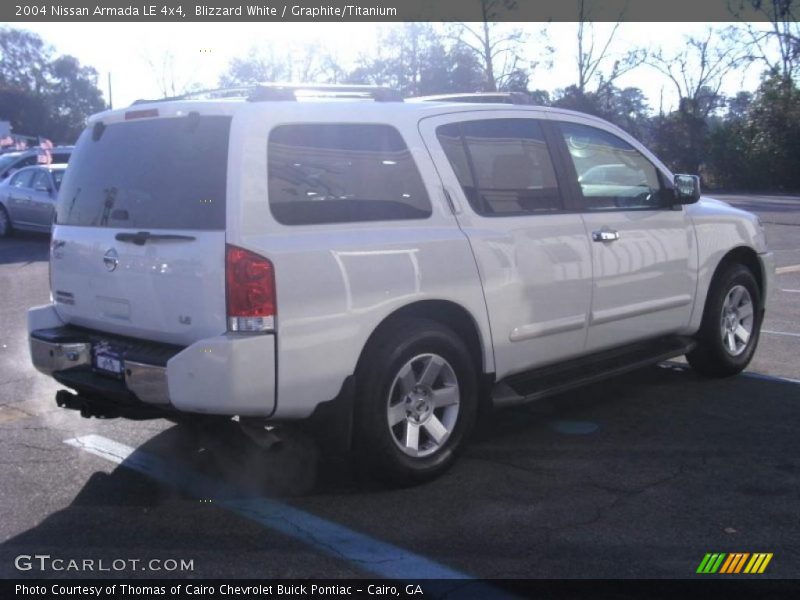 Blizzard White / Graphite/Titanium 2004 Nissan Armada LE 4x4
