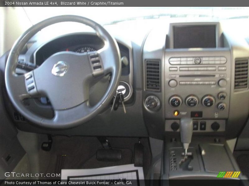 Blizzard White / Graphite/Titanium 2004 Nissan Armada LE 4x4