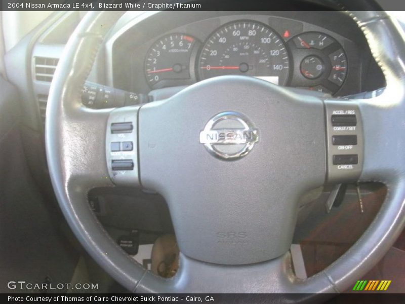 Blizzard White / Graphite/Titanium 2004 Nissan Armada LE 4x4