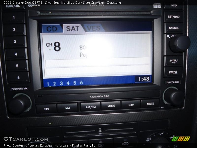 Silver Steel Metallic / Dark Slate Gray/Light Graystone 2006 Chrysler 300 C SRT8