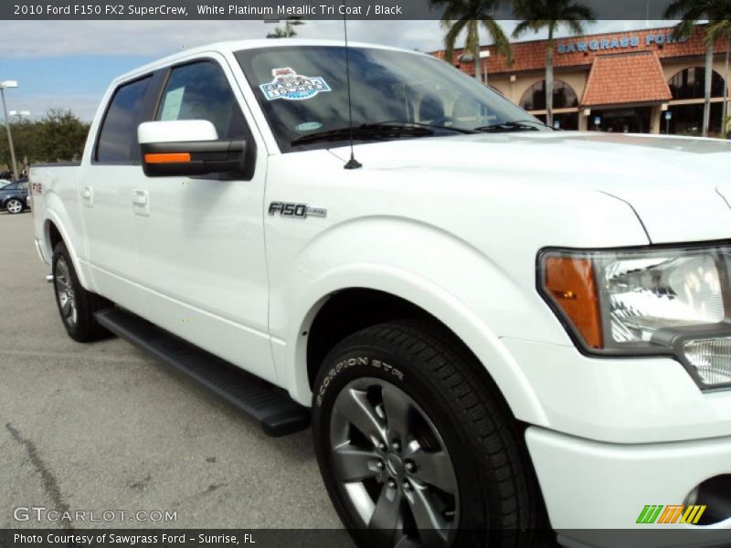White Platinum Metallic Tri Coat / Black 2010 Ford F150 FX2 SuperCrew