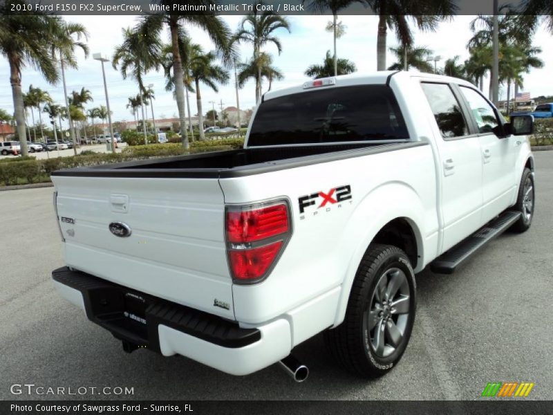 White Platinum Metallic Tri Coat / Black 2010 Ford F150 FX2 SuperCrew
