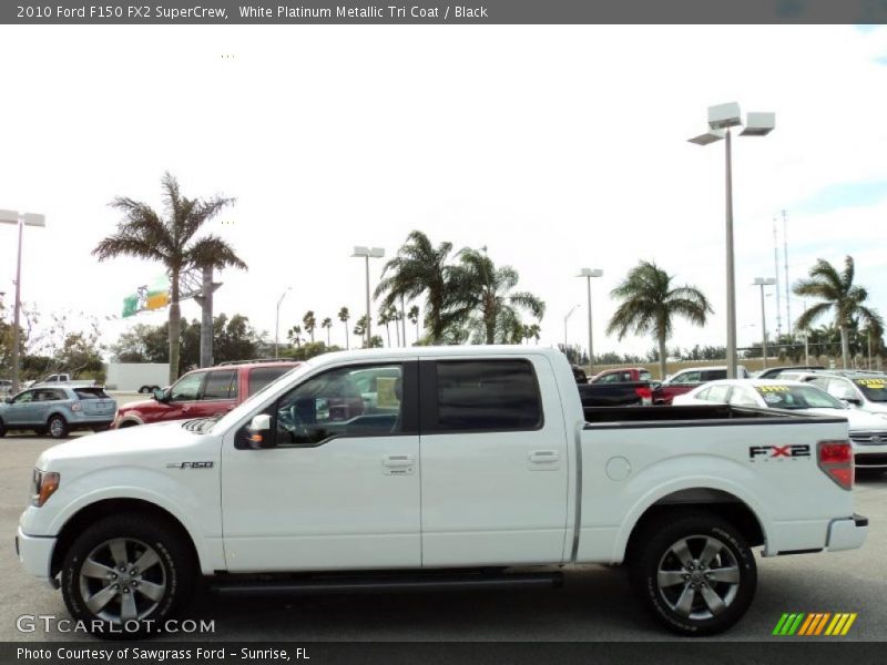 White Platinum Metallic Tri Coat / Black 2010 Ford F150 FX2 SuperCrew