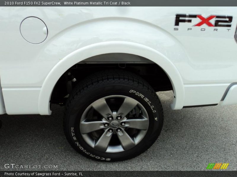 White Platinum Metallic Tri Coat / Black 2010 Ford F150 FX2 SuperCrew