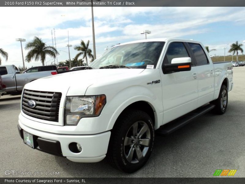 White Platinum Metallic Tri Coat / Black 2010 Ford F150 FX2 SuperCrew