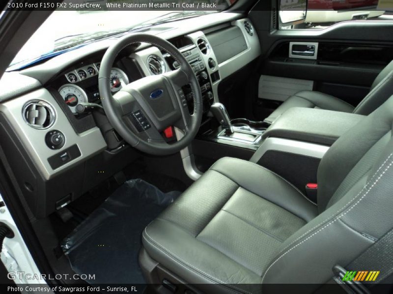 White Platinum Metallic Tri Coat / Black 2010 Ford F150 FX2 SuperCrew